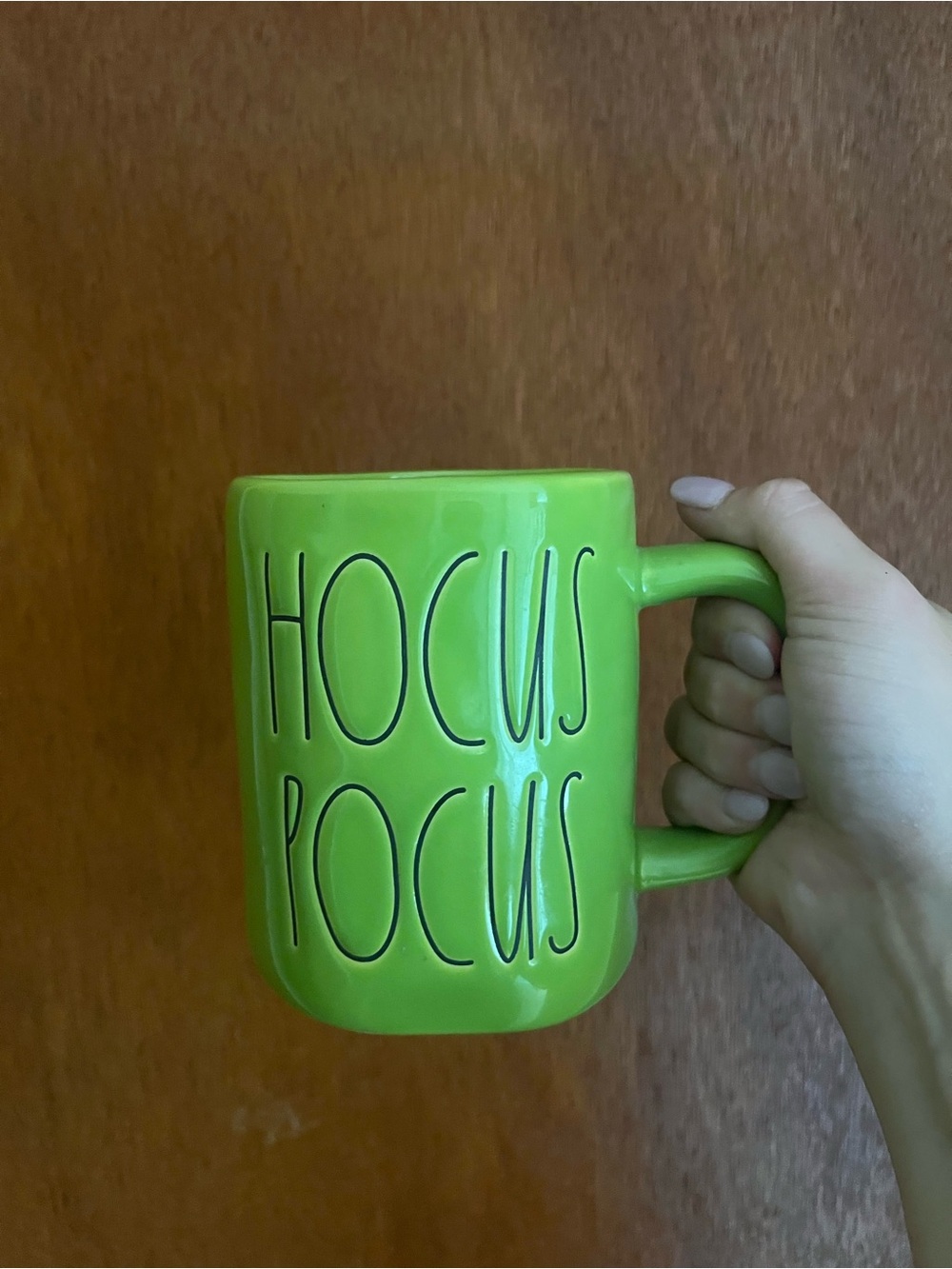 Rae Dunn Lime Green "HOCUS POCUS" Ceramic Mug